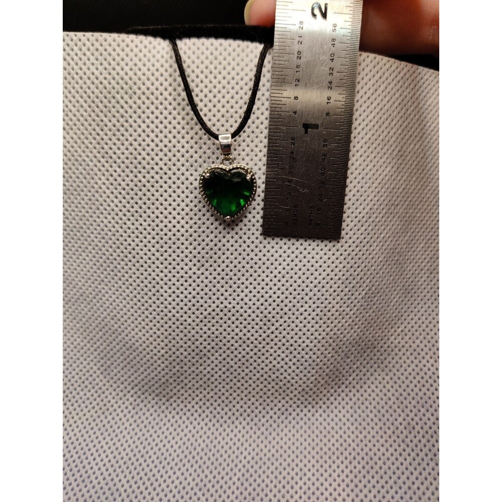 Green Rhinestone Pendant - Picture 3 of 4